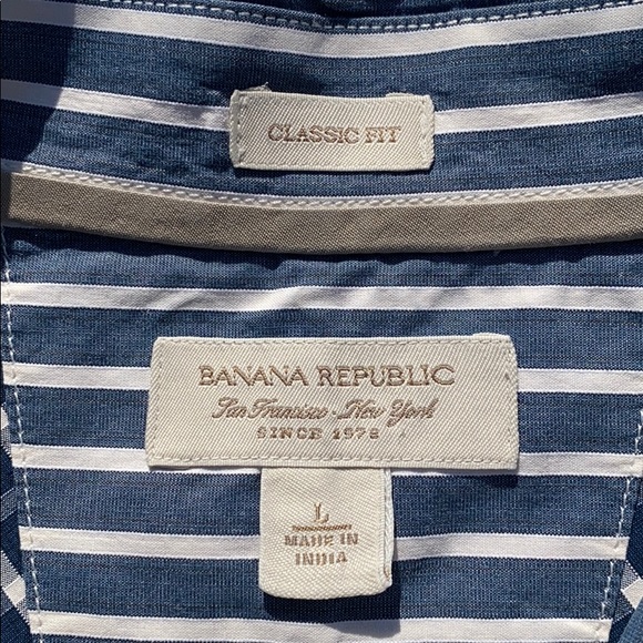 Banana Republic classic Fit Men’s L Button down - Picture 2 of 4